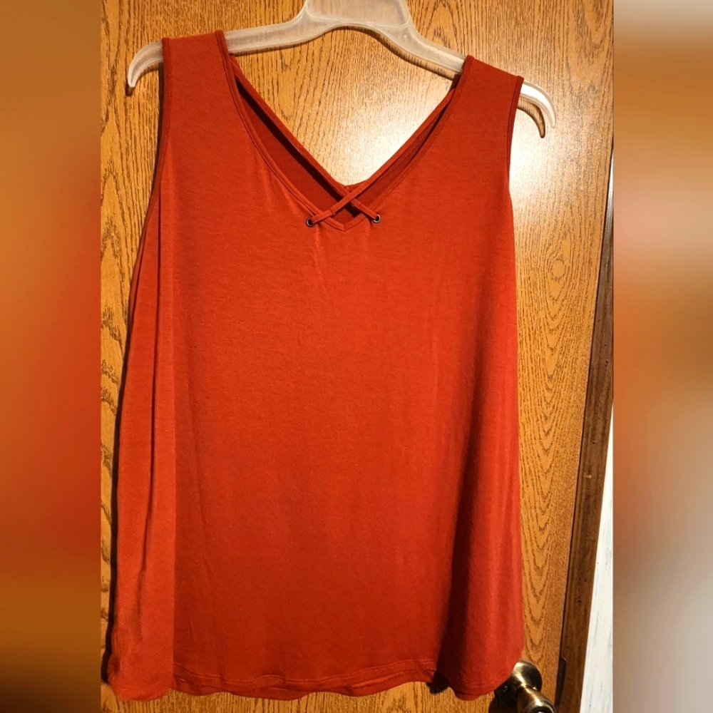 14W orange tank top
